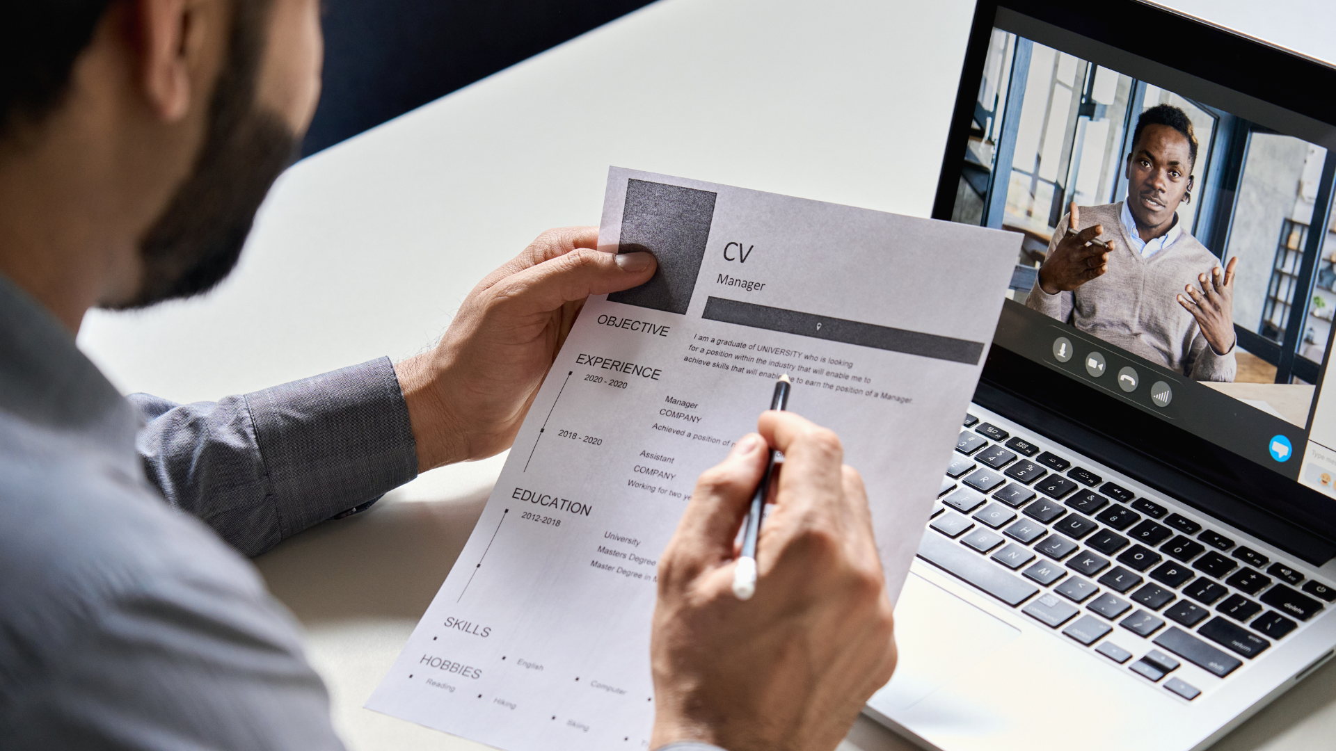 Pre-qualification interviews and candidate reference checks