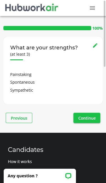 Personal assessment